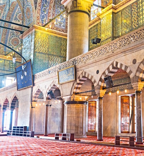 inside Blue mosque